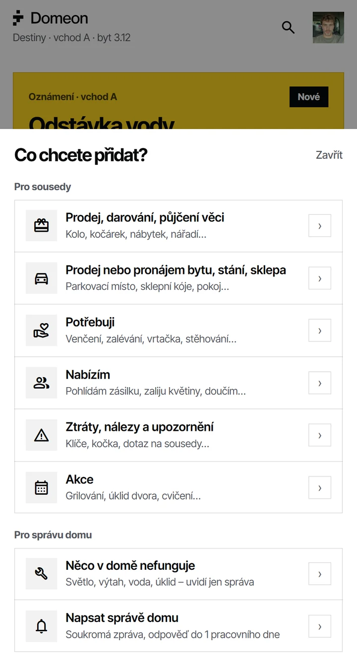 DOMEON – Přidat