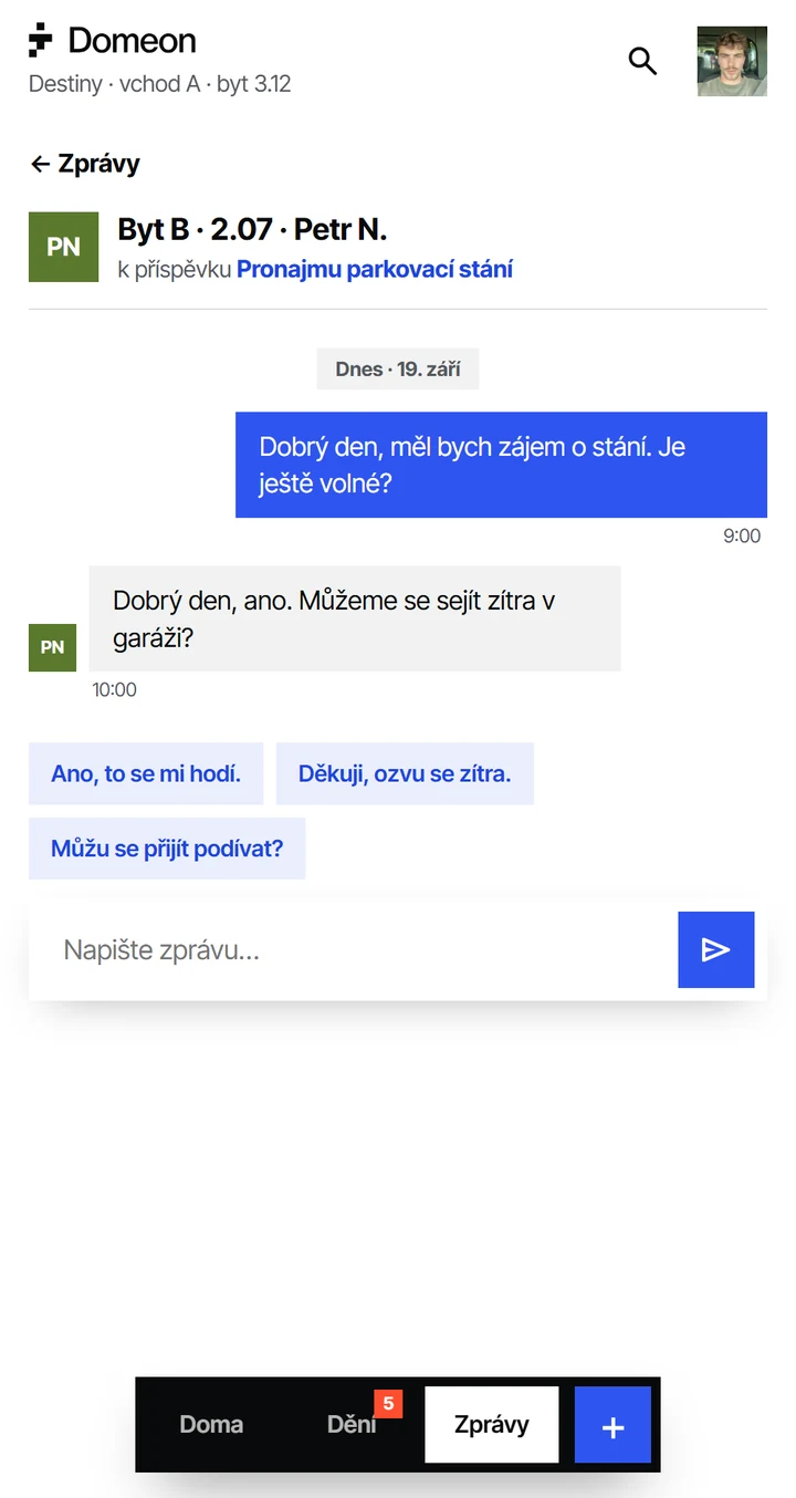 DOMEON – Zprávy